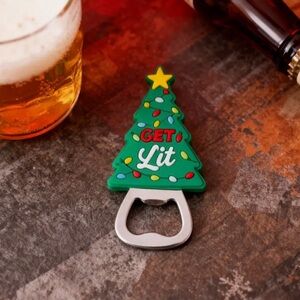 Get Lit Christmas Tree Bottle Opener-NEW